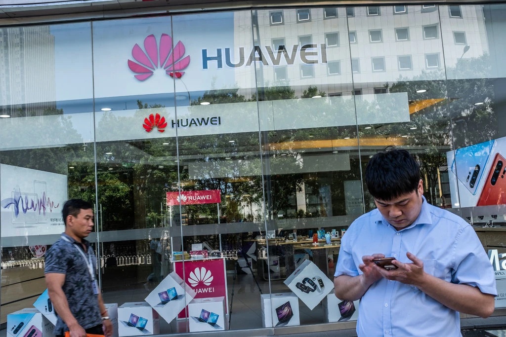 A Huawei store in Beijing. The Chinese companys products have effectively been blocked in the United States but its business has grown rapidly in Africa Asia and Europe