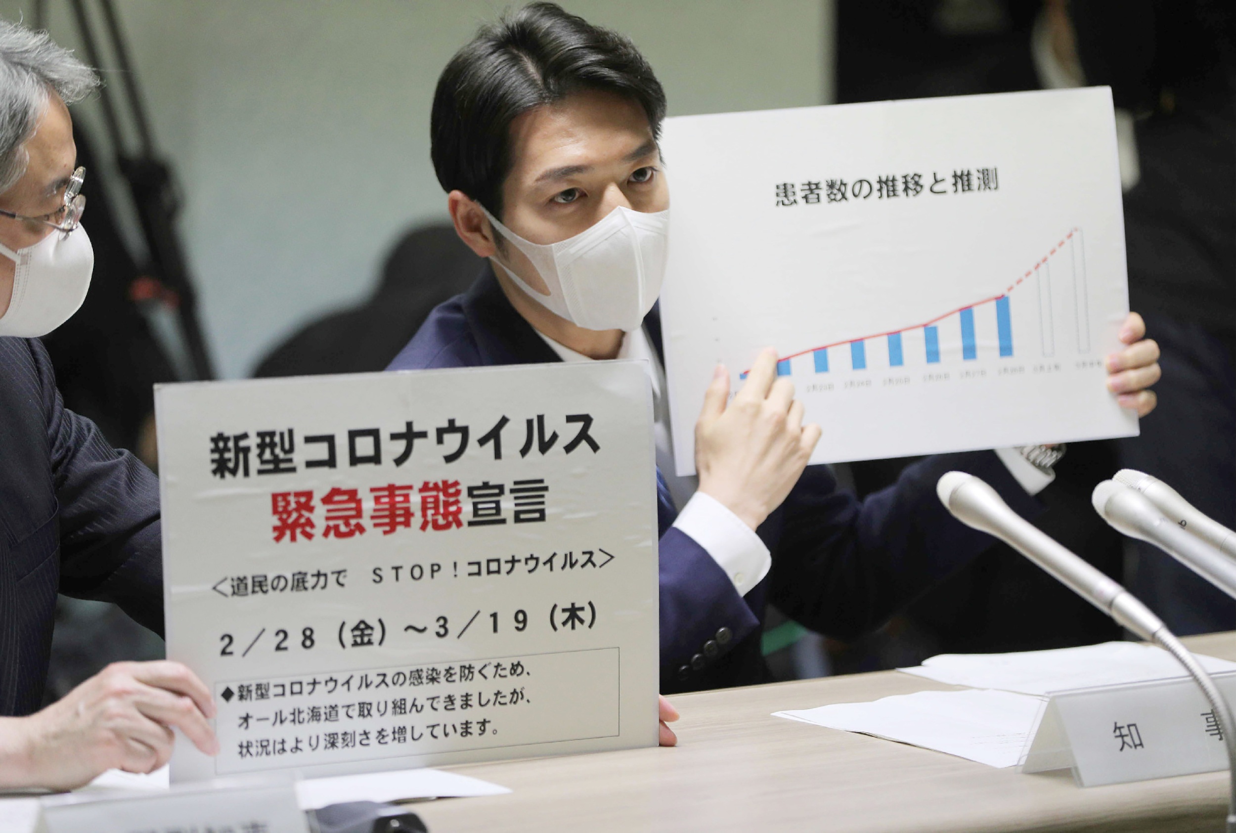 Japans northernmost prefecture of Hokkaido declared a state of emergency on Friday as the number of coronavirus cases rose asking residents to stay indoors over the weekend